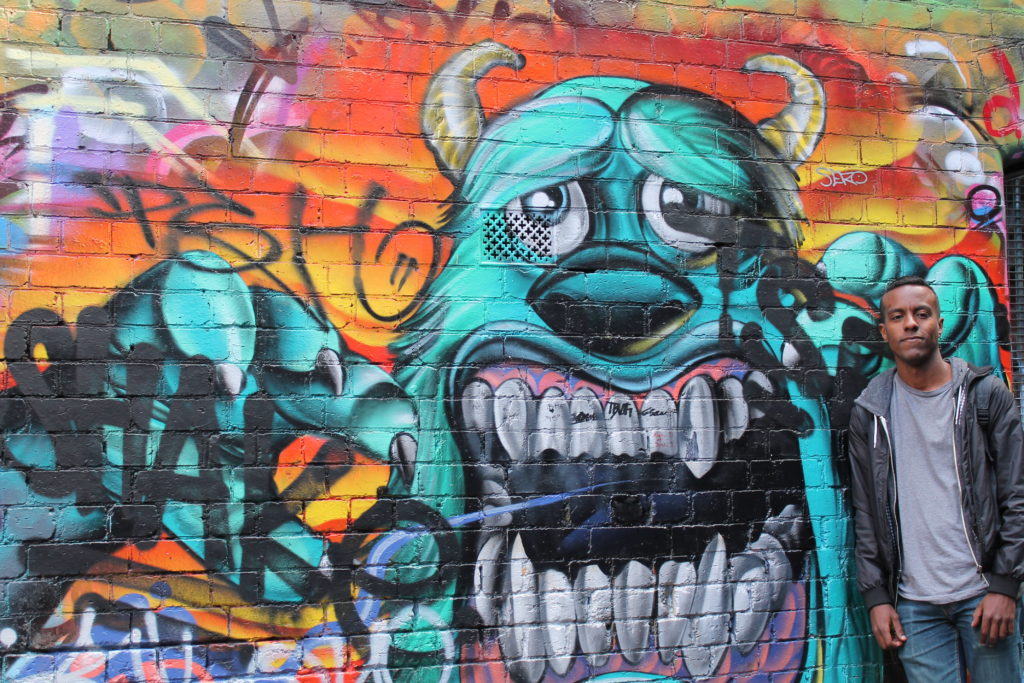 Hosier Lane in Melbourne, Australia.